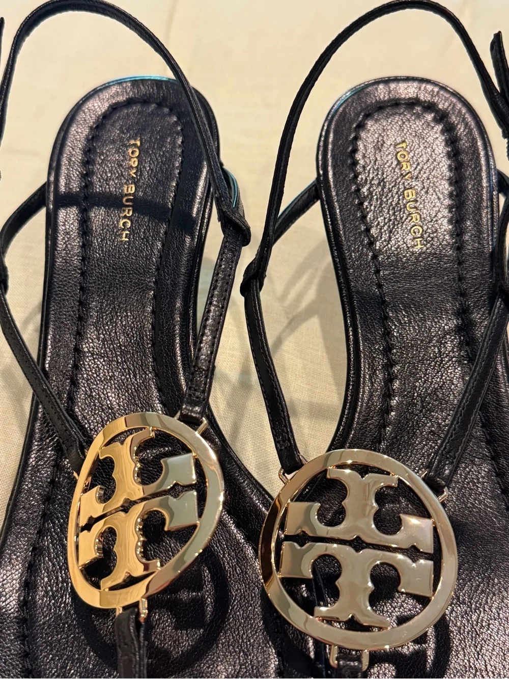 Tory Burch Capri Miller Low Heel Sandal 60mm Black NWOT